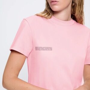 Pangaia pink short sleeve t-shirt Top 47304